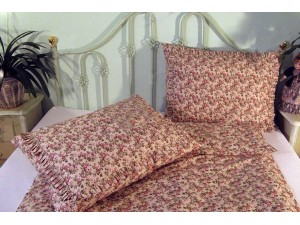 Bavlnené posteľné obliečky: Staroanglická ružička s volánom